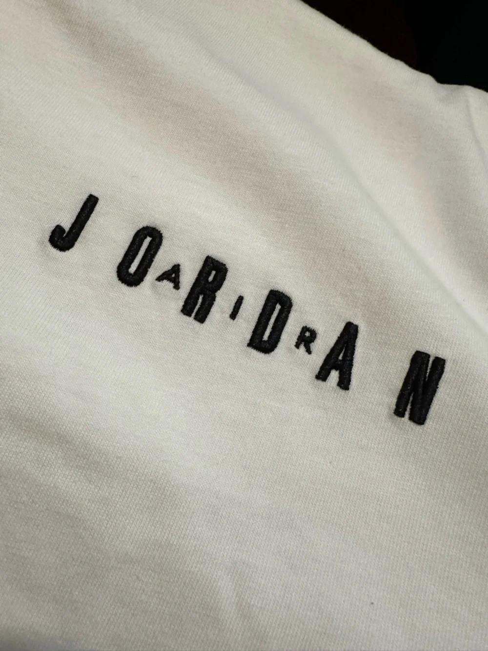 Jordan Air Men's T-Shirt All White Embroidered Jumpman